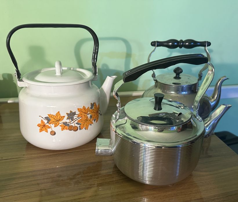 Чайник ссср электрочайник новый раритет эмаль латунь бидон