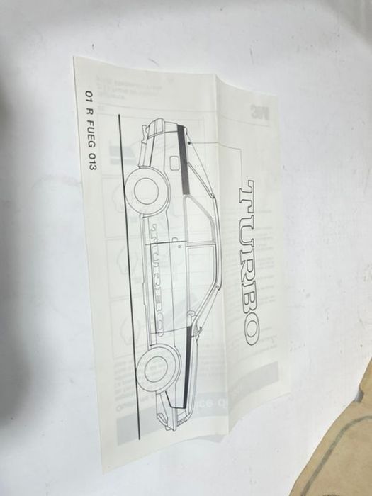 Autocolante Faixa Renault Turbo Fuego Novo Original Lado dto 770075666