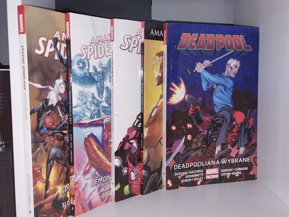 Zestaw komiksów Marvela Spiderman Deadpool Polskie Wydania Spidervers