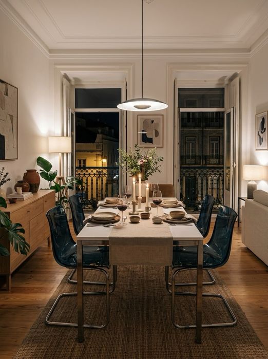 Mesa com 4 cadeiras para  sala de estar