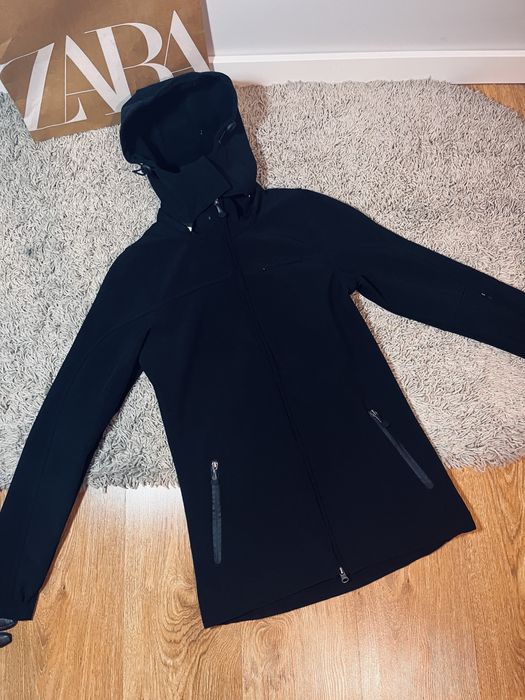 Damska czarna kurtka trekkingowa okay rozm xs softshell