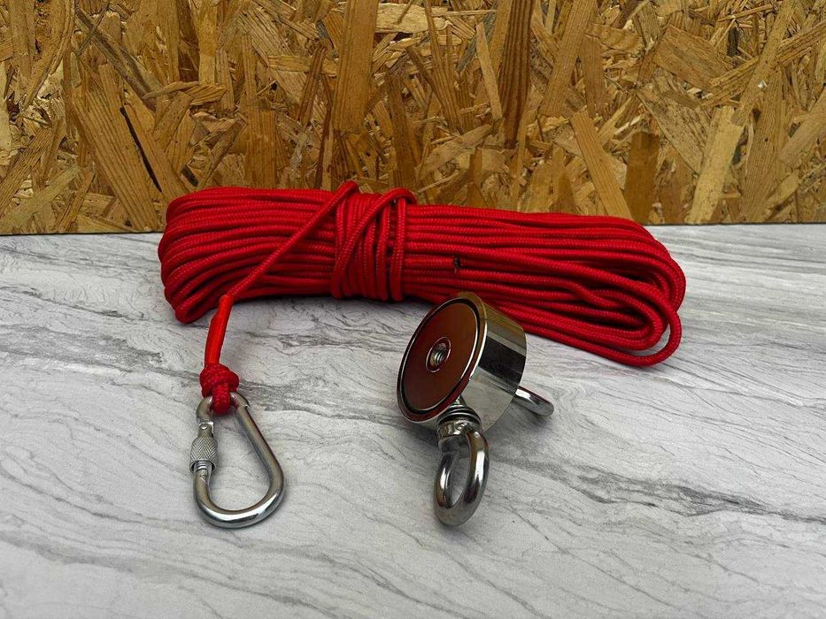 200кг Магніт + Мотузка | Пошуковий | Двосторонній | Сильний | LNM 67-2