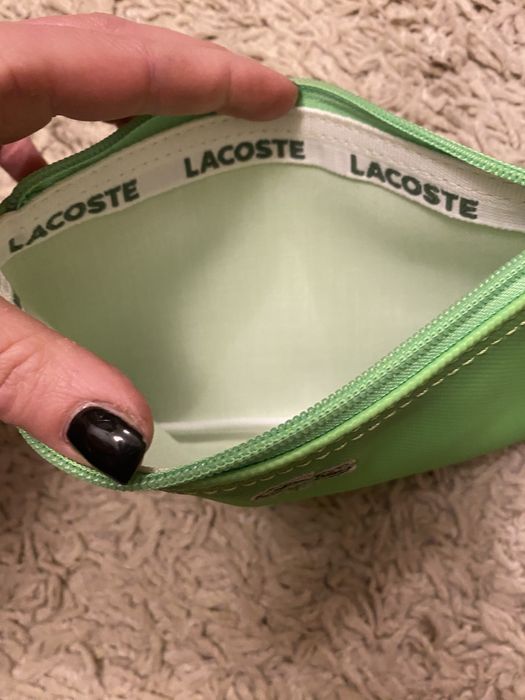 Kosmetyczka saszetka lacoste neonowa