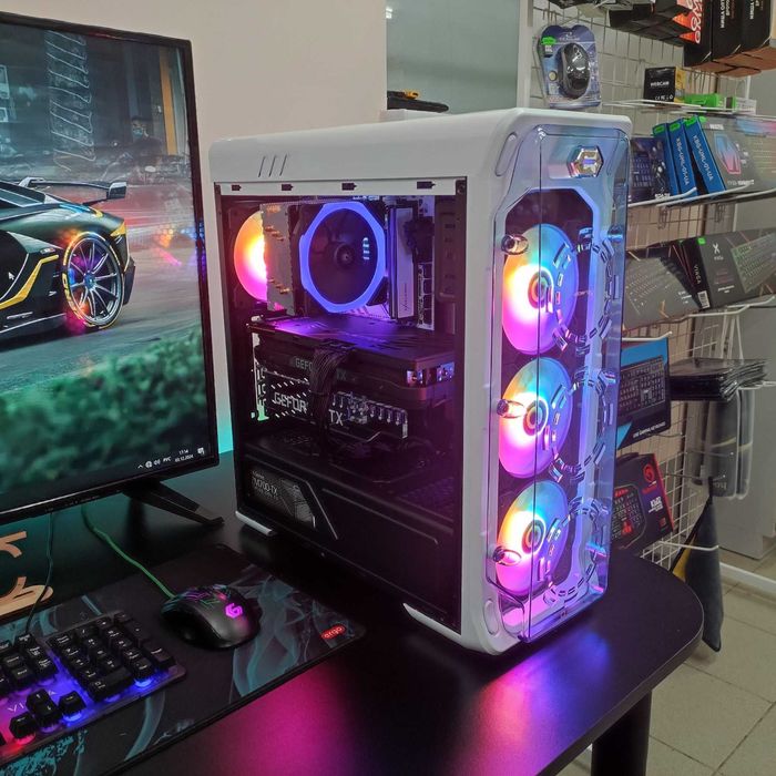 Компютер Новый Ryzen 5 5500, 32GB DDR4, Gainward RTX 3080, SSD 512GB