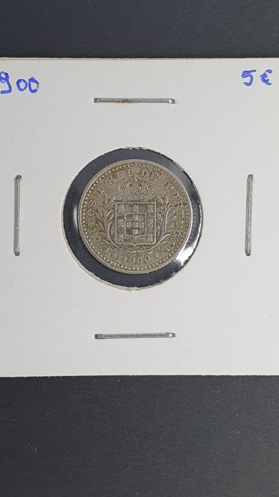 1900 D Carlos 50 Reis e 100 Reis
