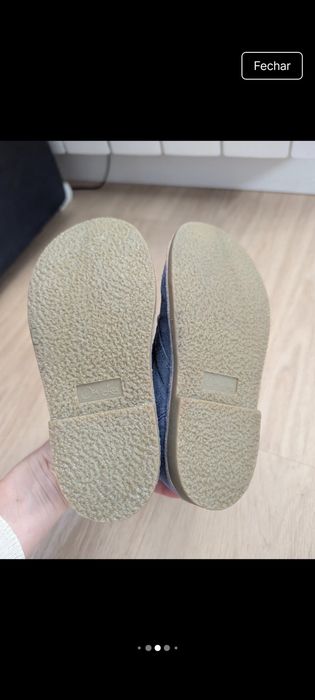 Botas criança novas camurça