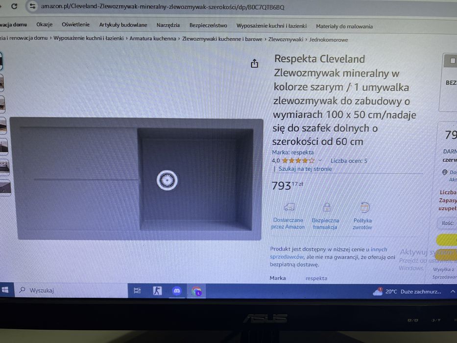 Zlewozmywak Cleveland