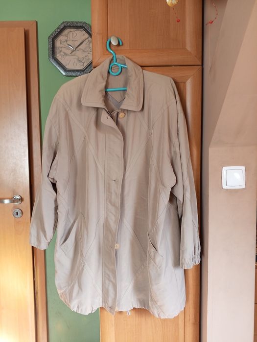 Kurtka beż damska przejściowa r 54 pachy 130