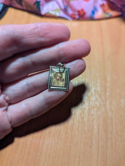 Золота ладанка іконка Божа Матір «Казанська» (арт. 421269К) підвіска