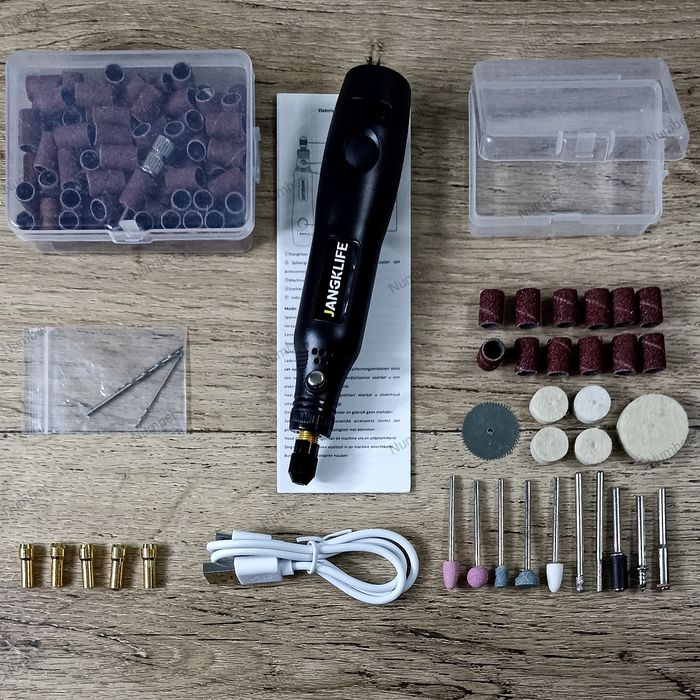 Міні гравер Jangklife 136 насадок + Кейс  3-швидкості  Акумулятор