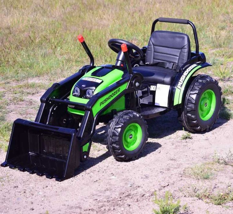 Autko MEGA TRAKTOR Z ŁYŻKĄ-ŁADOWARKĄ na akumulator dla dzieci pojazd