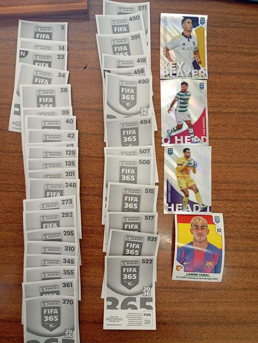 Cromos coleção Fifa 365