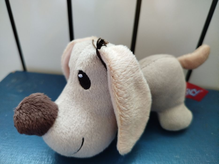 Собака мягкая игрушка длина 17 см, высота 10 см