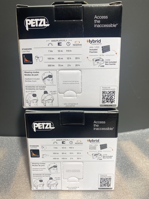 Ліхтарі та аккумулятор Petzl Aria 1 / Aria2 / Pixa R / core1/2