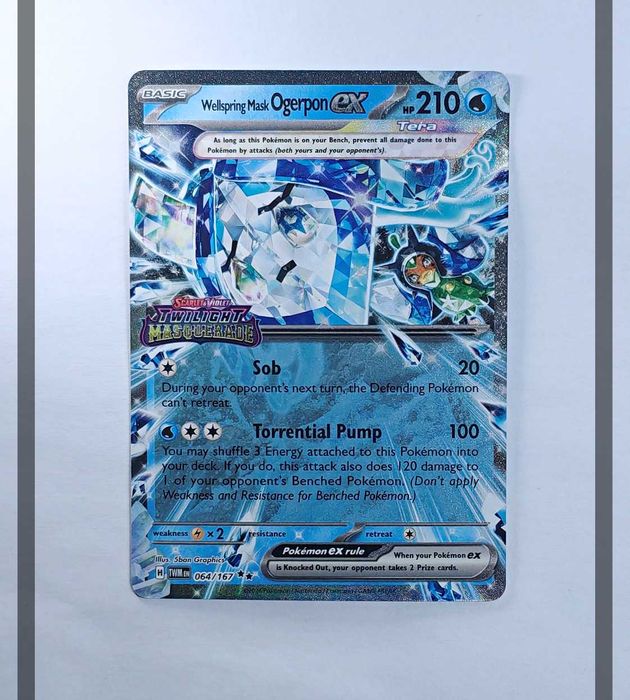 Wellspring Mask Ogerpon Ex 064/167 Premium Pokemon