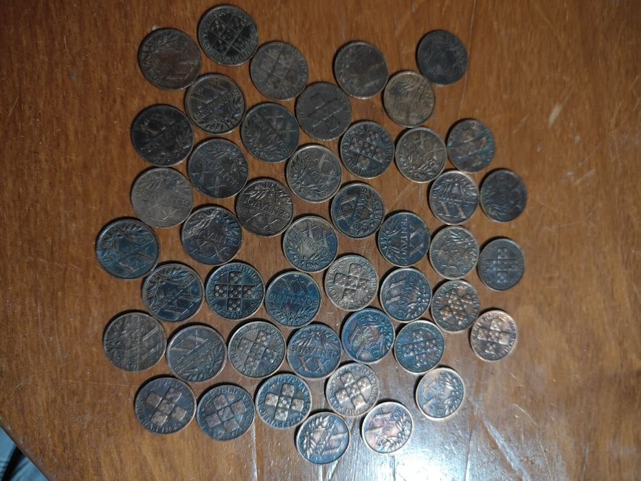 Notas moedas antigas