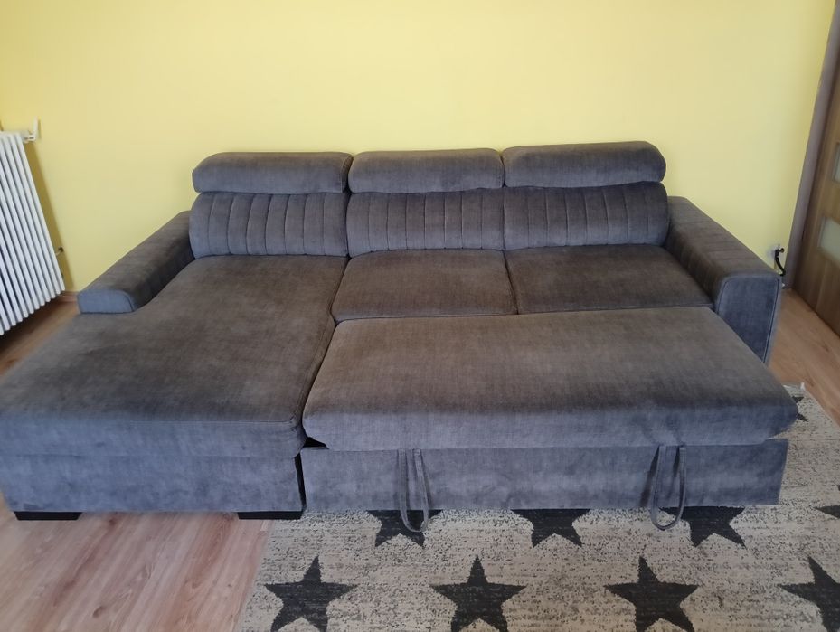 Narożnik rozkładany z funkcją spania