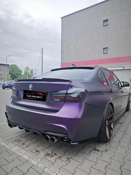 BMW F30 F31 Splitterki Tylnego Zderzaka Dokładki M-PAK Czarny Połysk