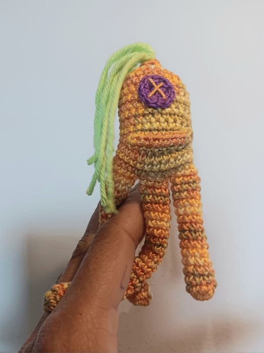 Brinquedo para gato com catnip em crochet