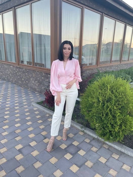 Шикарна блузка рожева