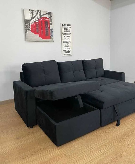 SOFA CAMA COM BAU NOVO BARATO ENVIO GRATIS PAGA NA ENTREGA
