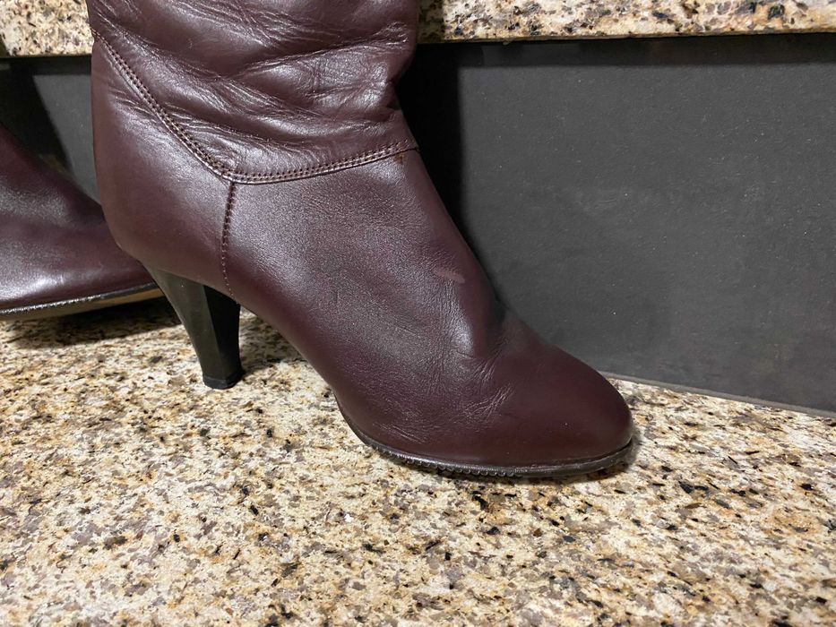 kozaki ,skóra naturalna,brąz,rozm.38