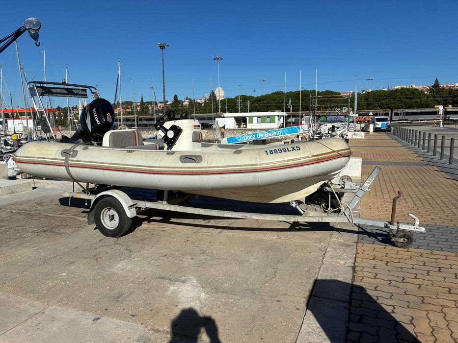 Barco Semi-rígido Valiant 450 + Motor Suzuki 40cv + Atrelado