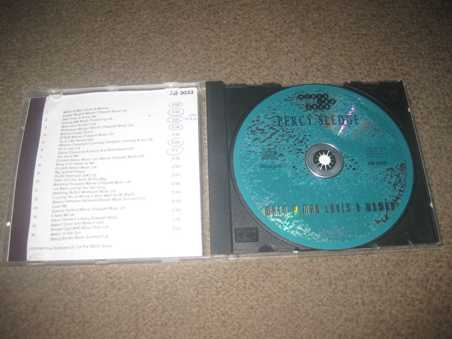 CD do Percy Sledge "When a Man Loves a Woman"