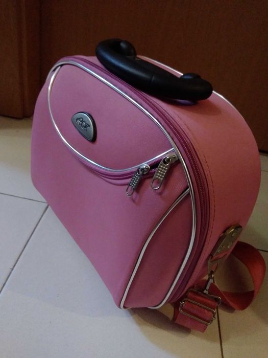 Mala acessório de viagem, rosa.