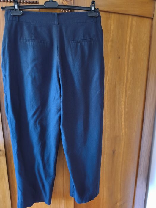 Spodnie lniane Zara 38