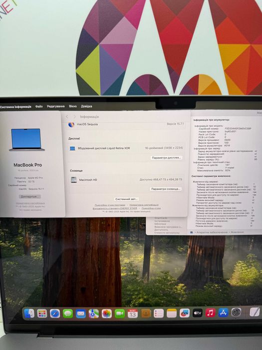 MacBook Pro 16 M2 Pro 12CPU/19GPU 32RAM 512 Space Gray 147 цикл MDM №2