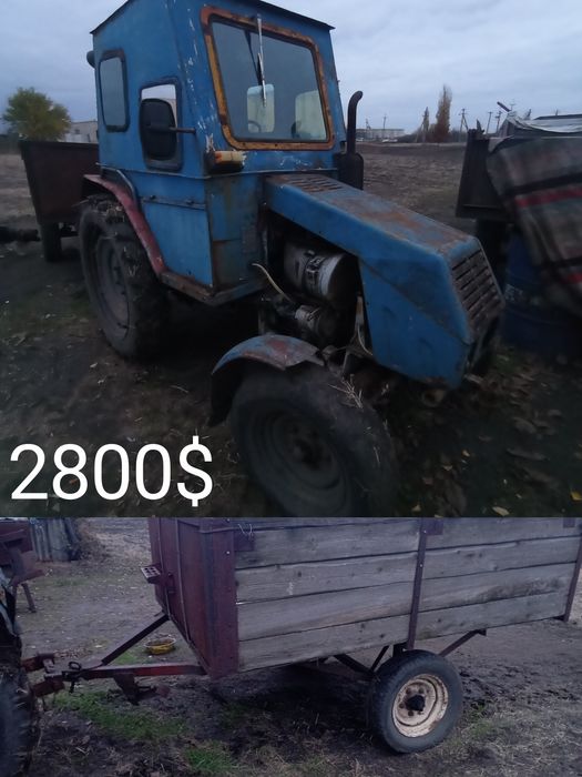 Одноосний причеп до трактора