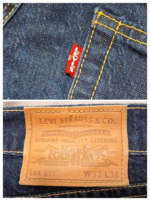 Levi's 511 Slim Fit Premium W32 L36 О4511-5117 Преміальні сині джинси