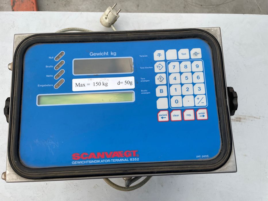 Waga przemysłowa Scanvaegt z wyświetlaczem 8352