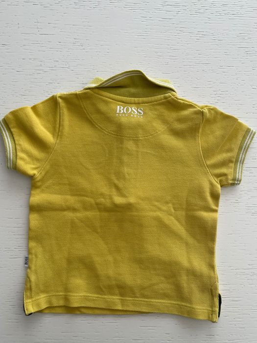 Polo Hugo Boss amarelo para menino 9m