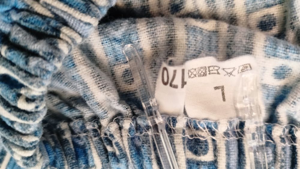 Piżama męska flanelowa niebieska