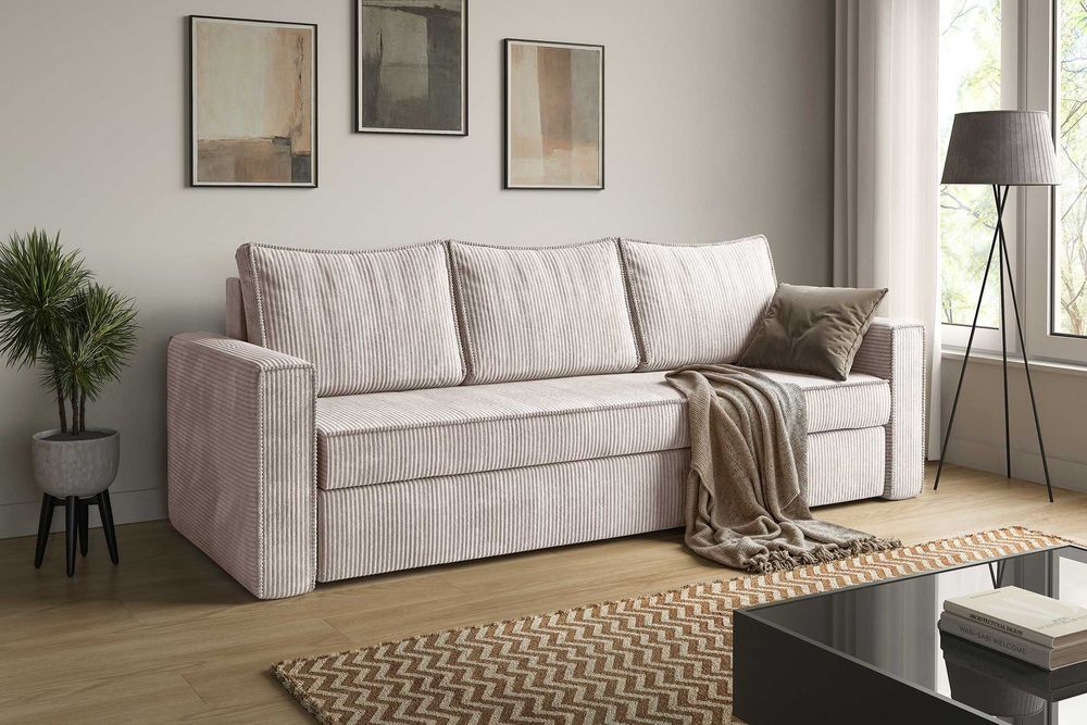 Kanapa Sofia. Wersalka, łóżko, sofa sztruksowa. Szybka dostawa!