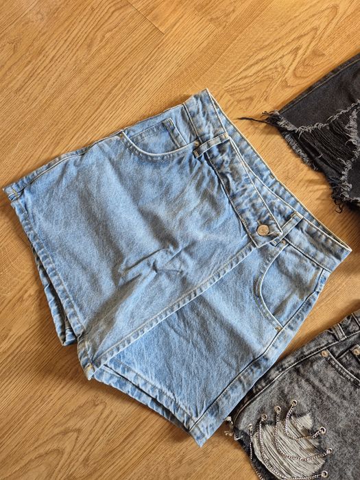 Trzy pary szortów spodenki jeans denim cropp XS 34