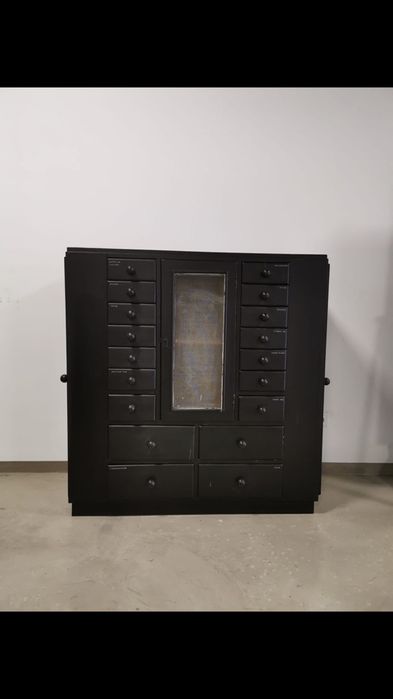 Móvel / Aparador / Consola em madeira maciça pintado de preto