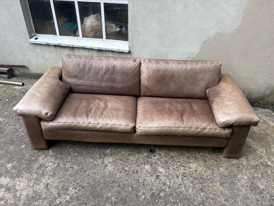Sofa 3 osobowa brązowa