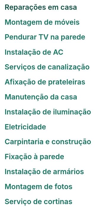 Trabalhos de Manutenção e Reparação
