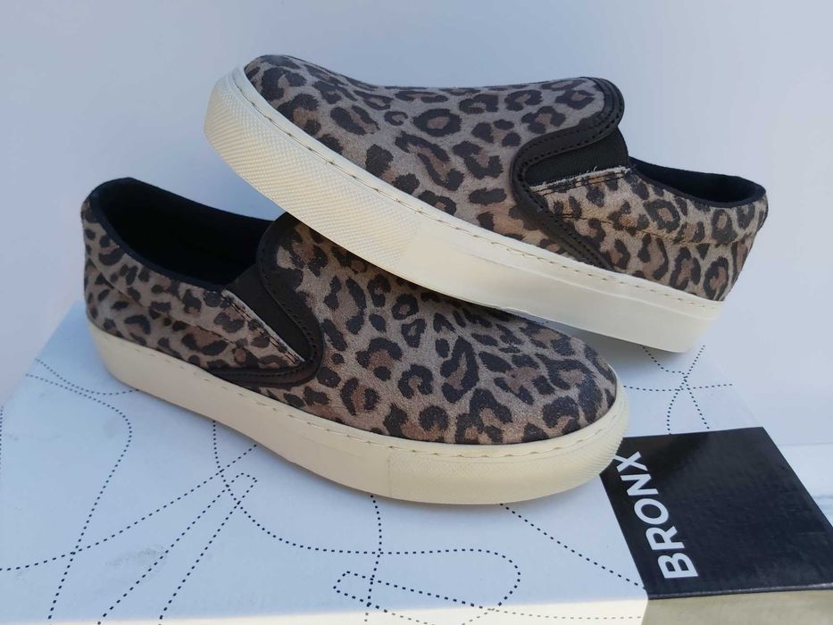 Buty BRONX espadryle panterka temisówki 36