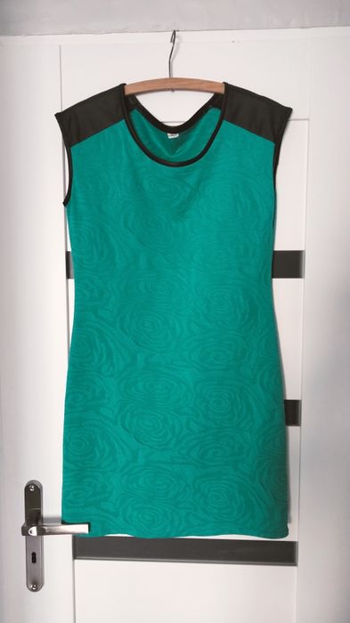 Sukienka, zieleń, seledynowa, Plus Size, kobieca, 40, 42, L, XL