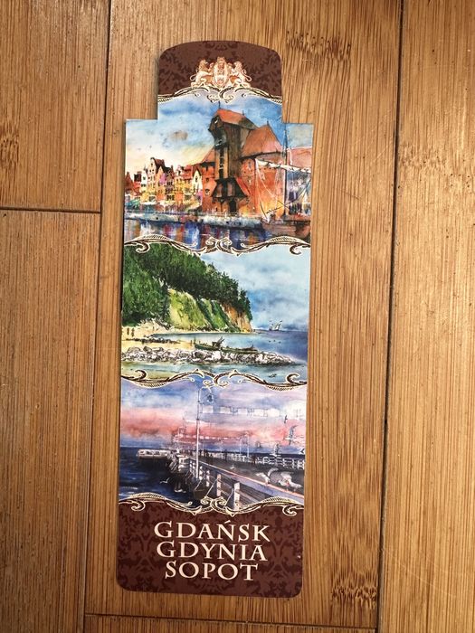 Zakladka do książek, książki Gdańsk, Gdynia, Sopot. Polska