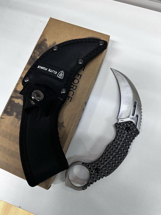 Nóż karambit elite force mocny duzy fulltang
