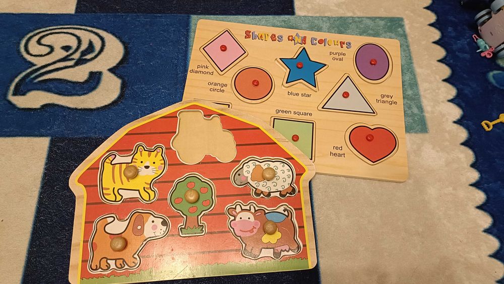 Drewniane układanki dla dziecka