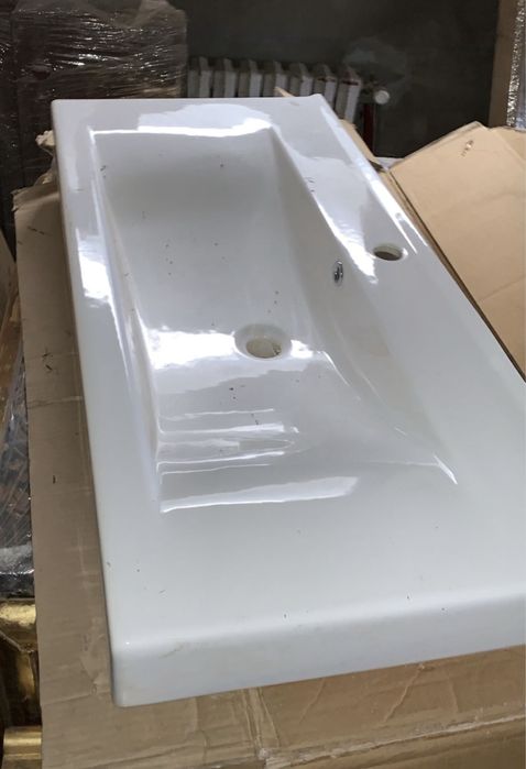 Новая прямоугольная керамическая настенная раковина