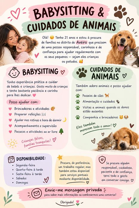 Babysitting e Pet Sitting