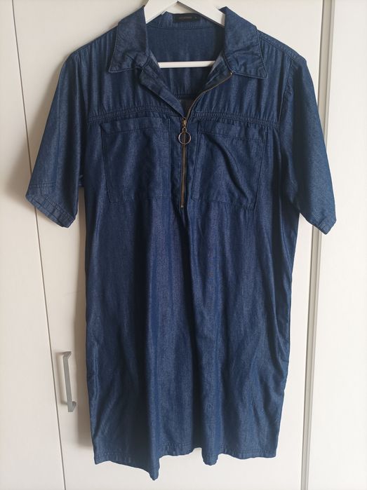 Vestido ganga azul