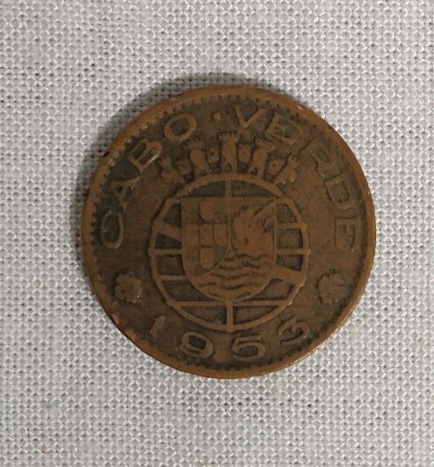 Moeda de 1 Escudo - Cabo Verde de 1953